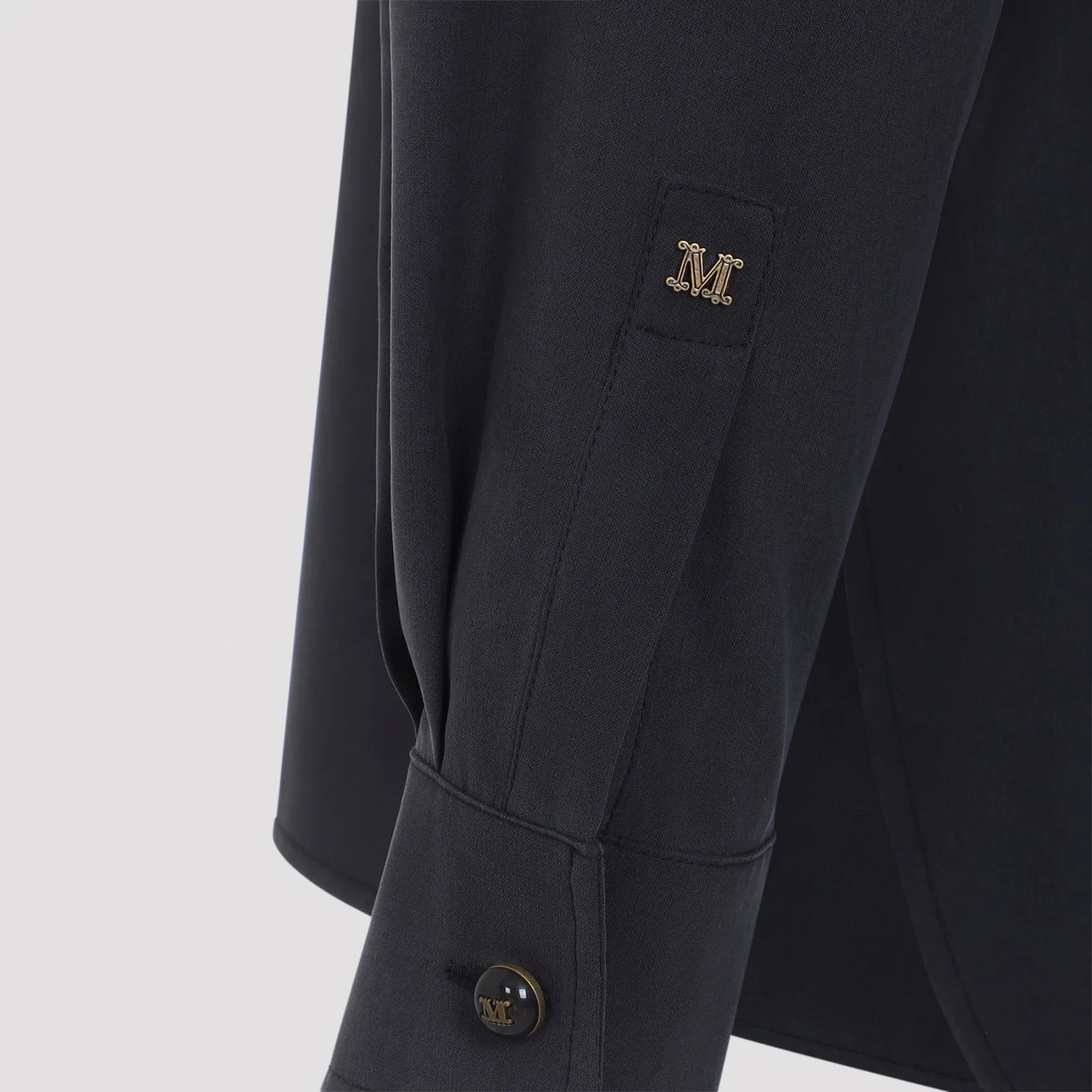 NAVY BLUE SILK SIAMESE SHIRT sold by Lord & Taylor product image thumbnail 5