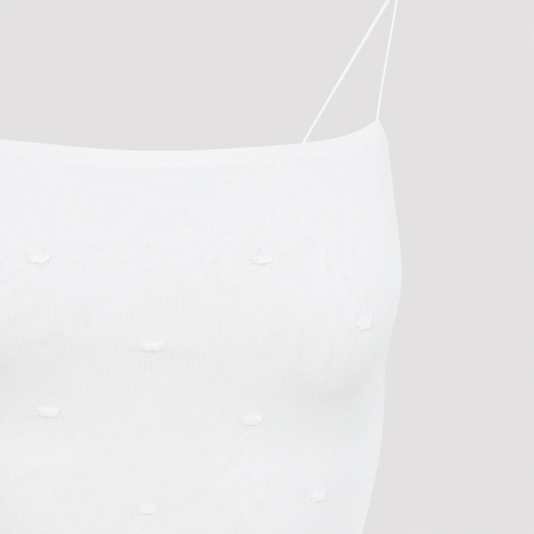 OFF WHITE LA ROBE MAILLE PLUMETIS VISCOSE LONG DRESS sold by Lord & Taylor product image thumbnail 4