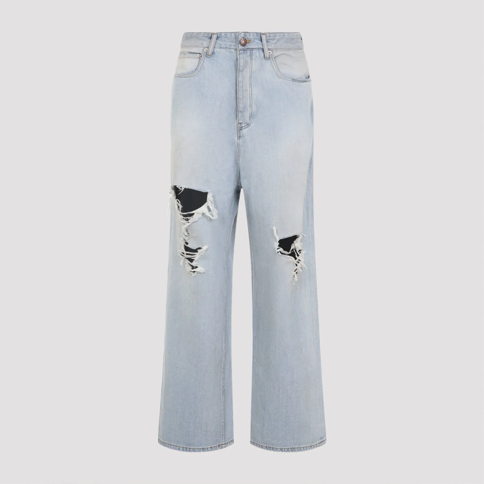 LIGHT BLUE COTTON BAGGY PANTS sold by Lord & Taylor product image thumbnail 2