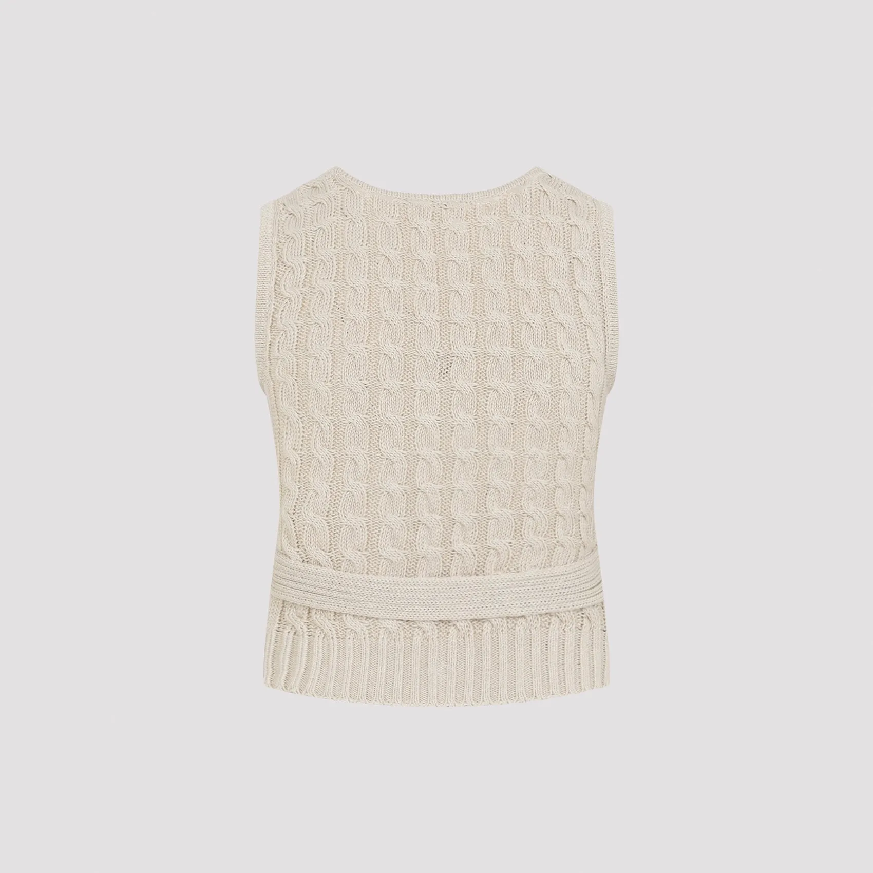 BEIGE LINEN CALIBRI LINEN VEST sold by Lord & Taylor product image thumbnail 3