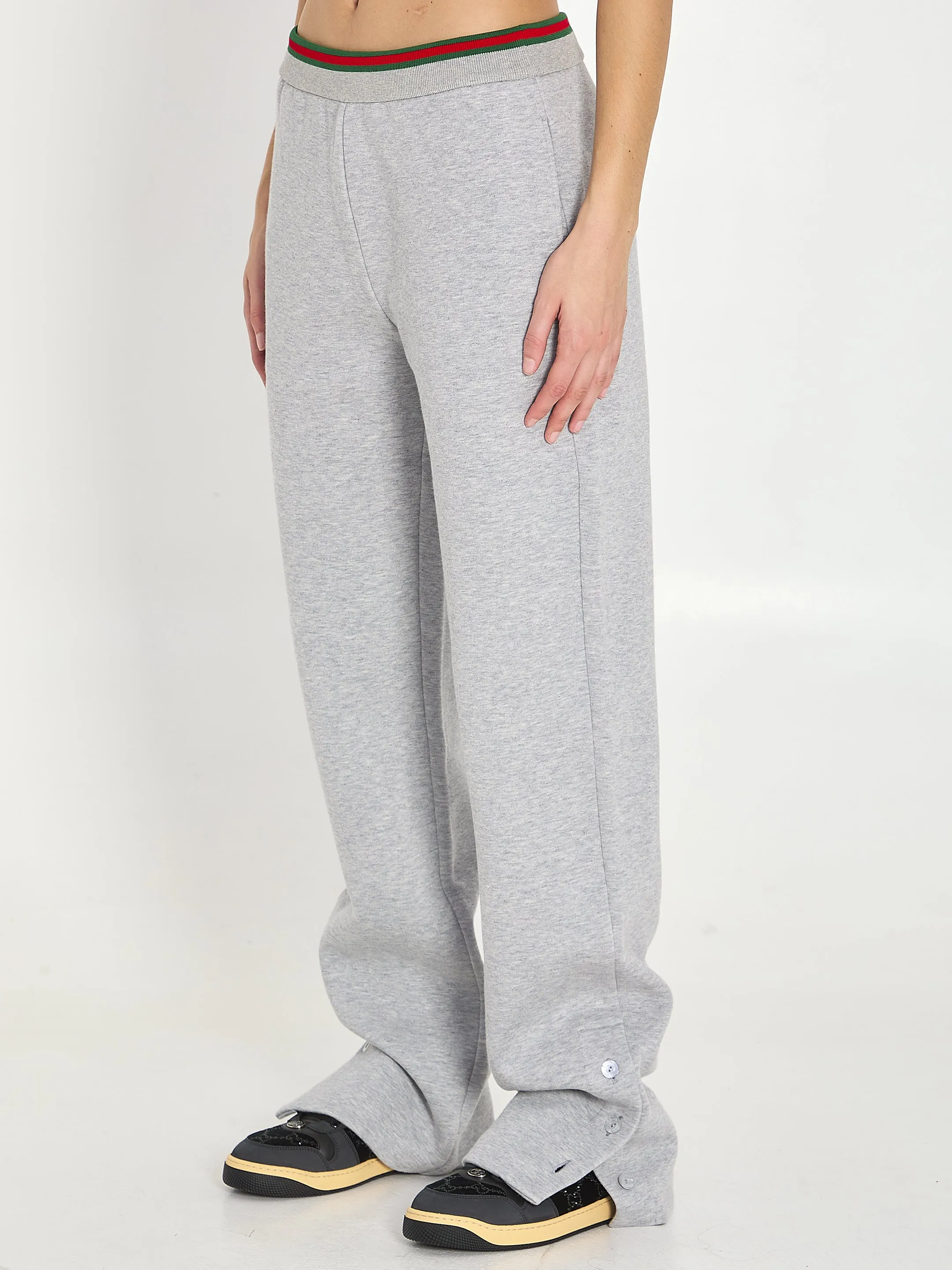 GREY COTTON BLEND JOGGERS sold by Lord & Taylor product image thumbnail 2