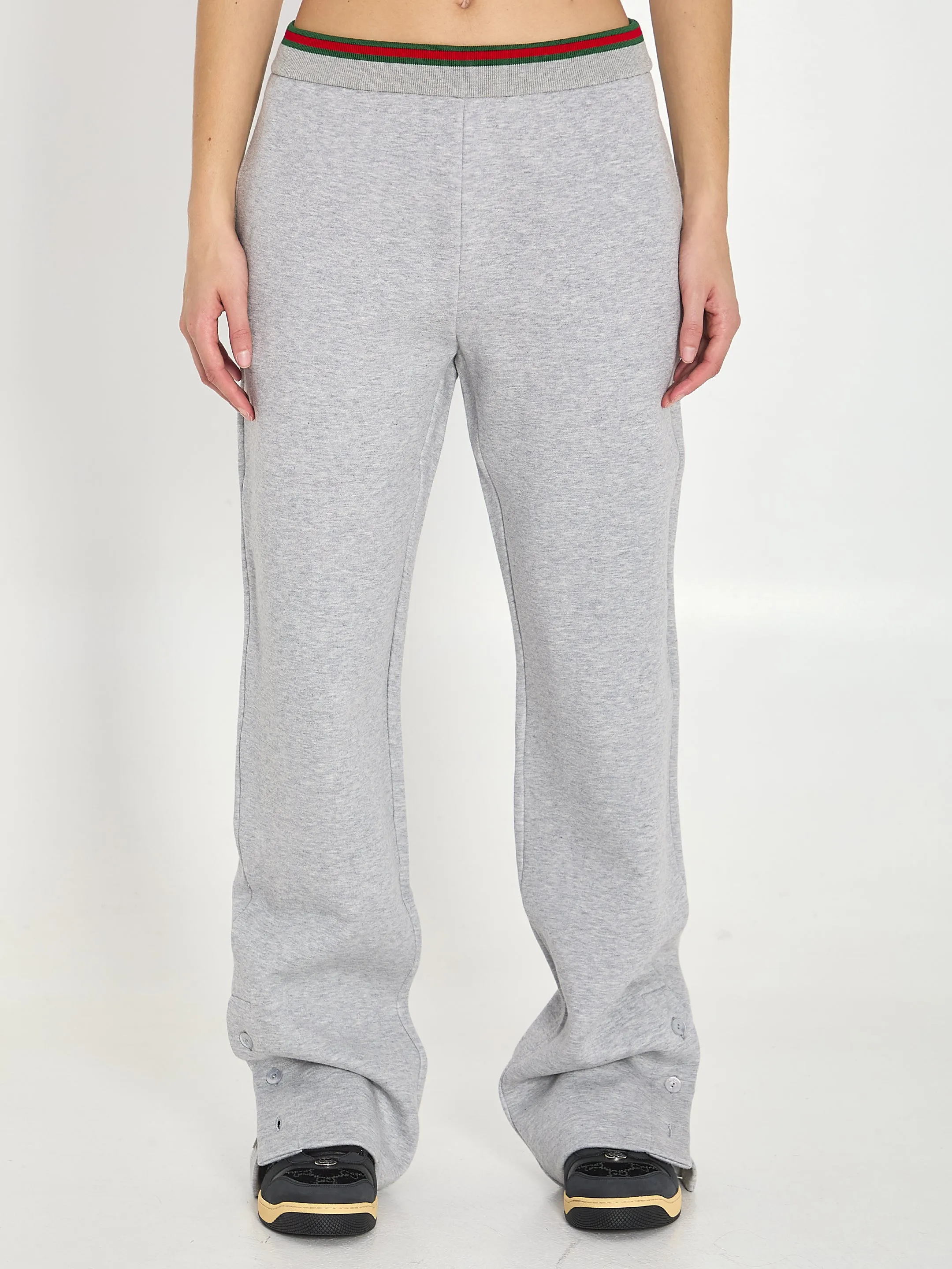 GREY COTTON BLEND JOGGERS sold by Lord & Taylor