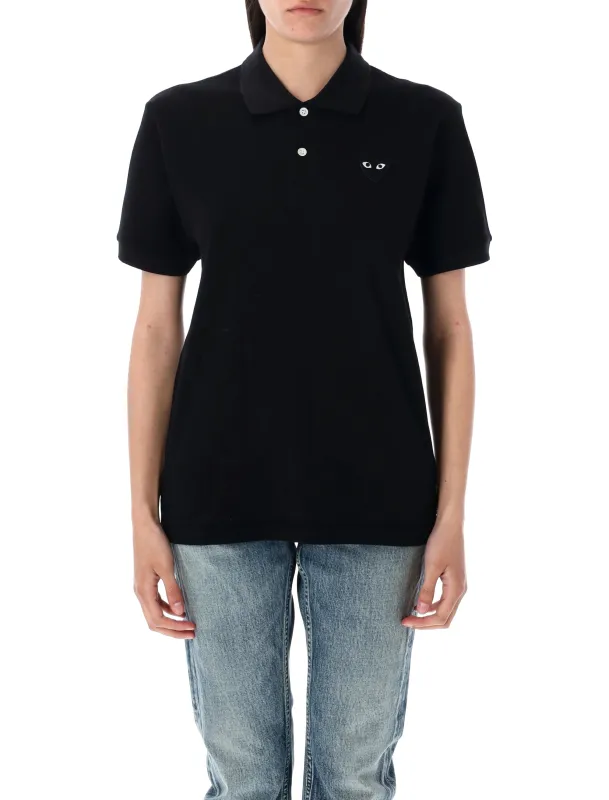COMME DES GARÇONS PLAY BLACK HEART POLO made by Comme des Garcons PLAY