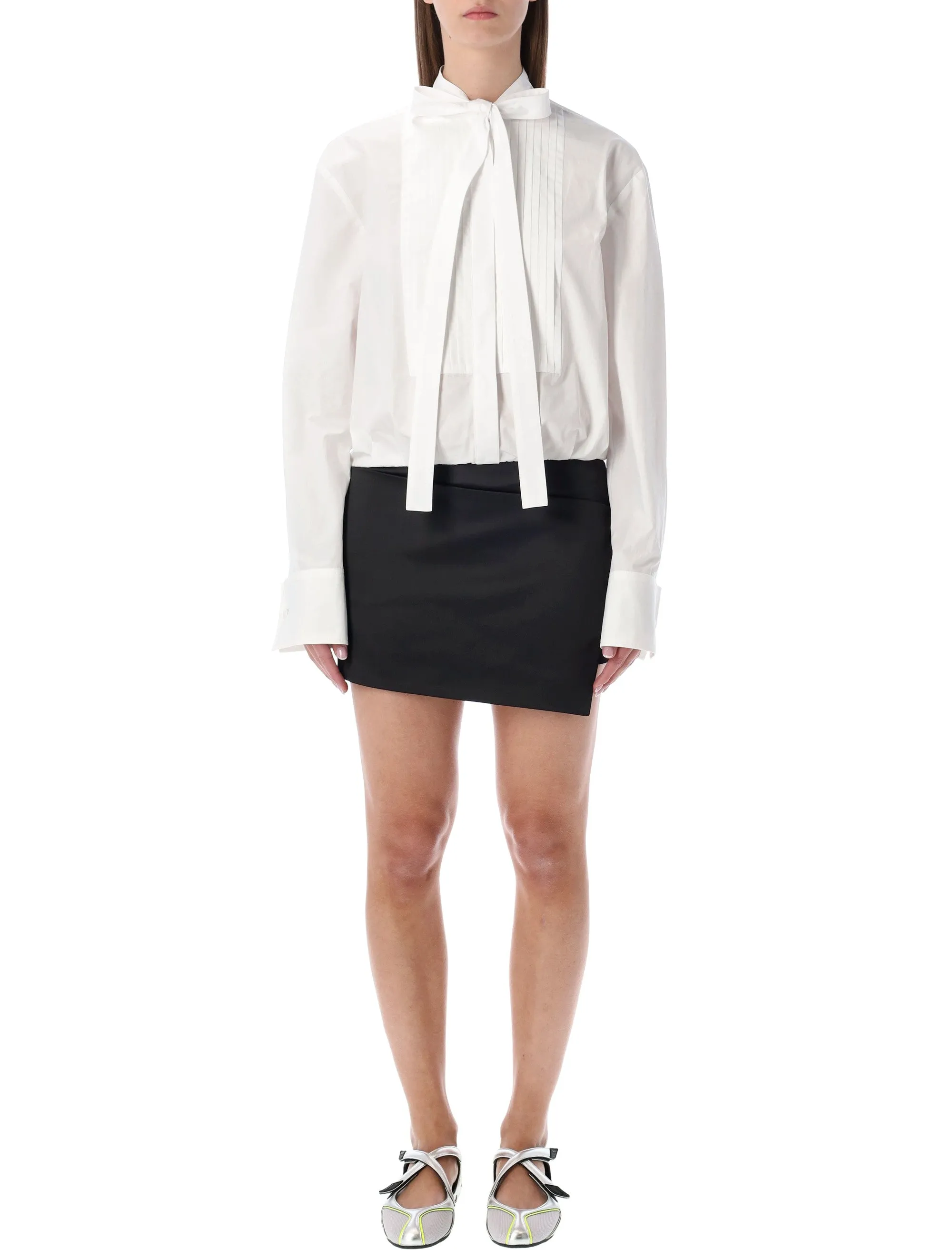 THE ATTICO BLACK AND WHITE MINI DRESS sold by Lord & Taylor