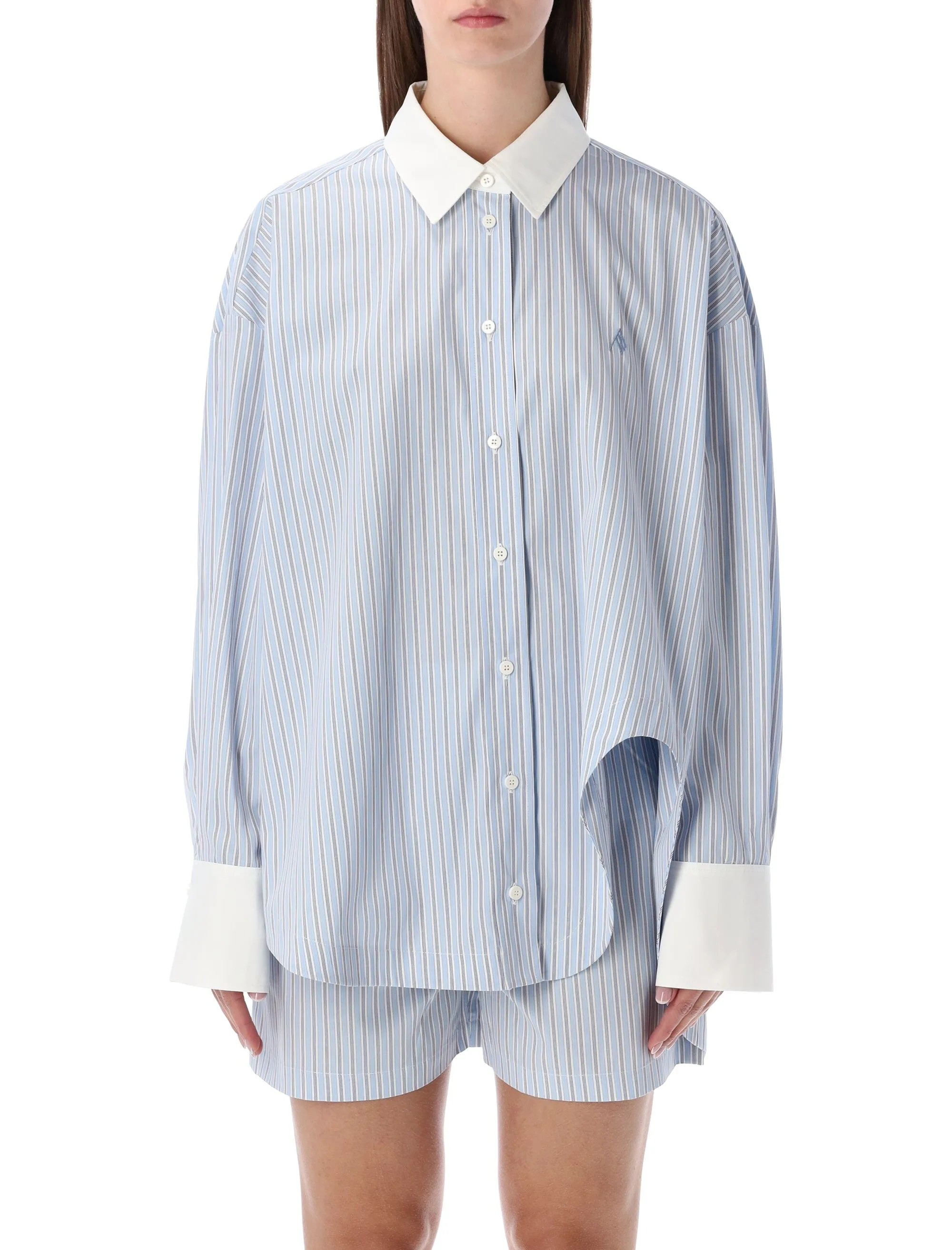 THE ATTICO DIANA OVERSIZED STRIPED SHIRT sold by Lord & Taylor