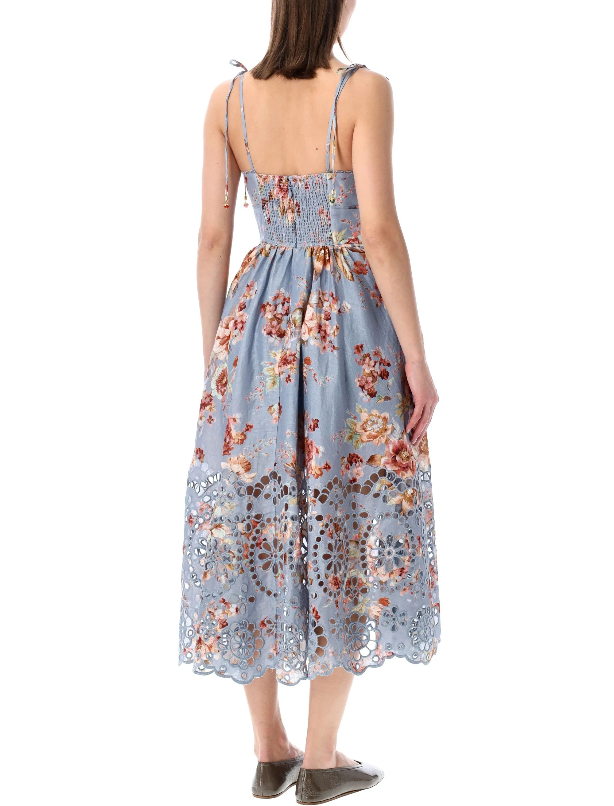 ZIMMERMANN AWAKEN PICNIC CHAMBRAY FLORAL MIDI DRESS sold by Lord & Taylor product image thumbnail 2