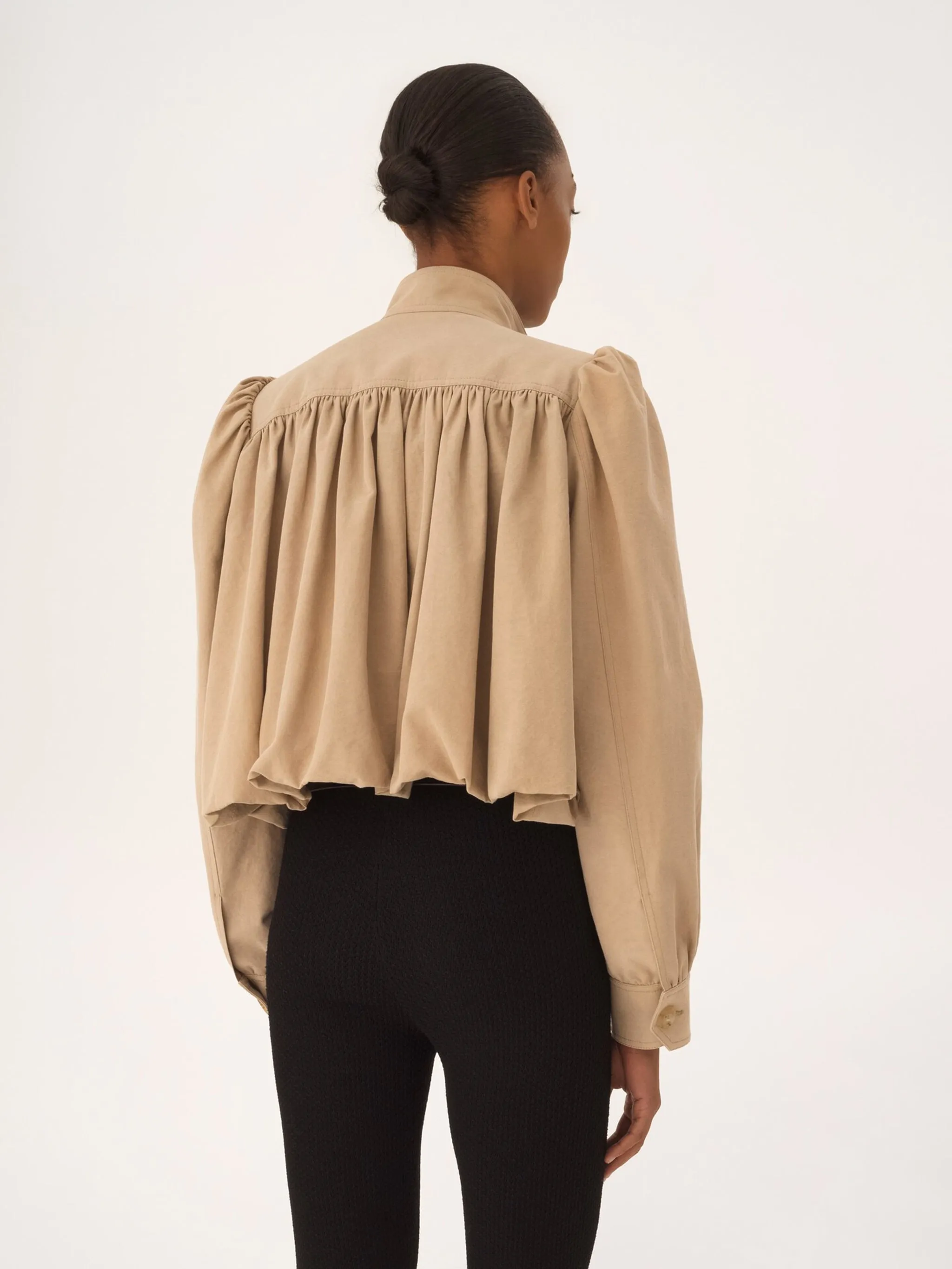 CHLOÉ GATHERED COTTON BOULE JACKET sold by Lord & Taylor product image thumbnail 5