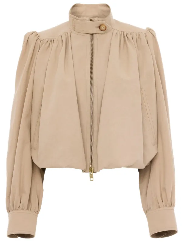 CHLOÉ GATHERED COTTON BOULE JACKET sold by Lord & Taylor