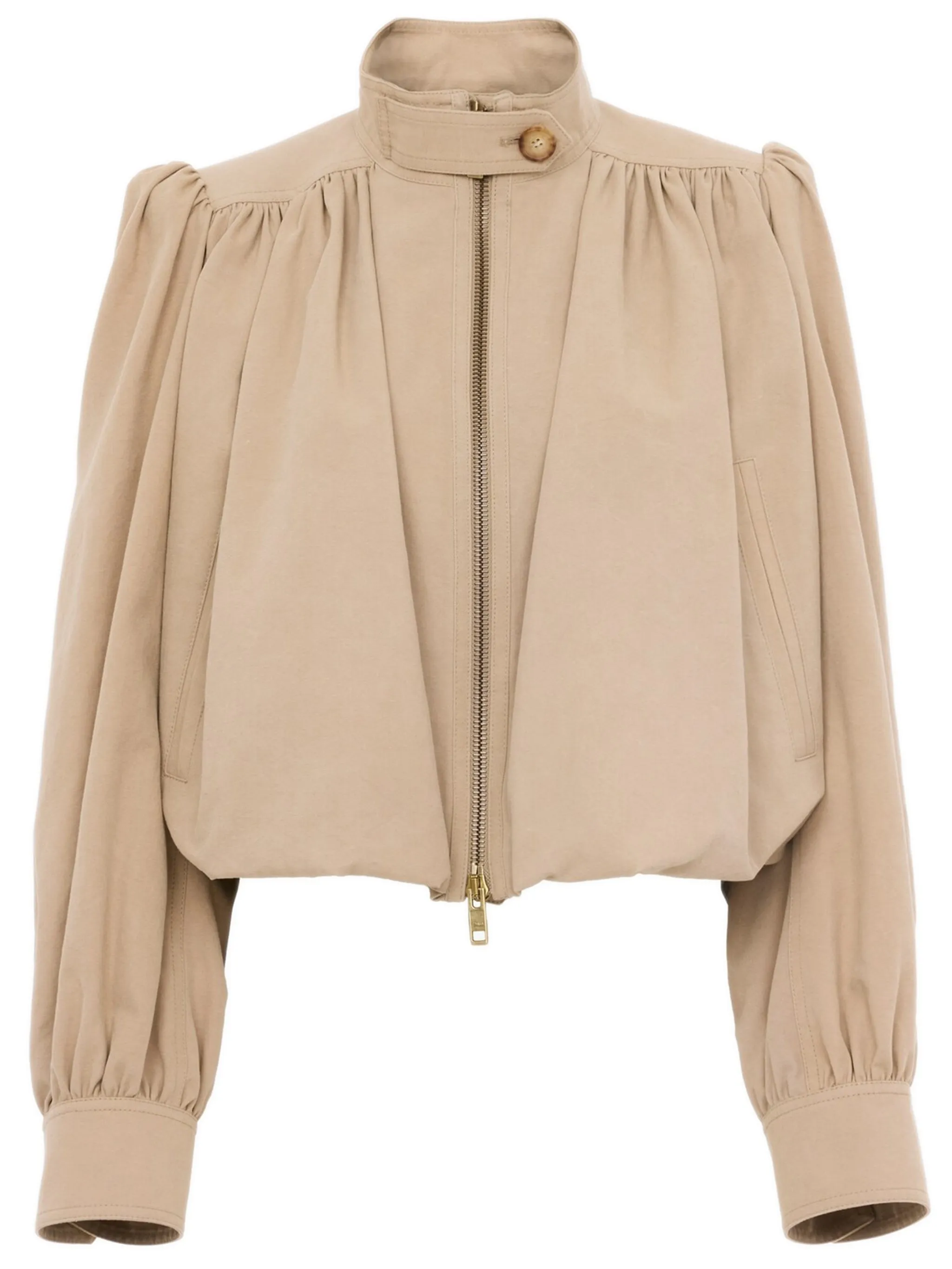 CHLOÉ GATHERED COTTON BOULE JACKET sold by Lord & Taylor