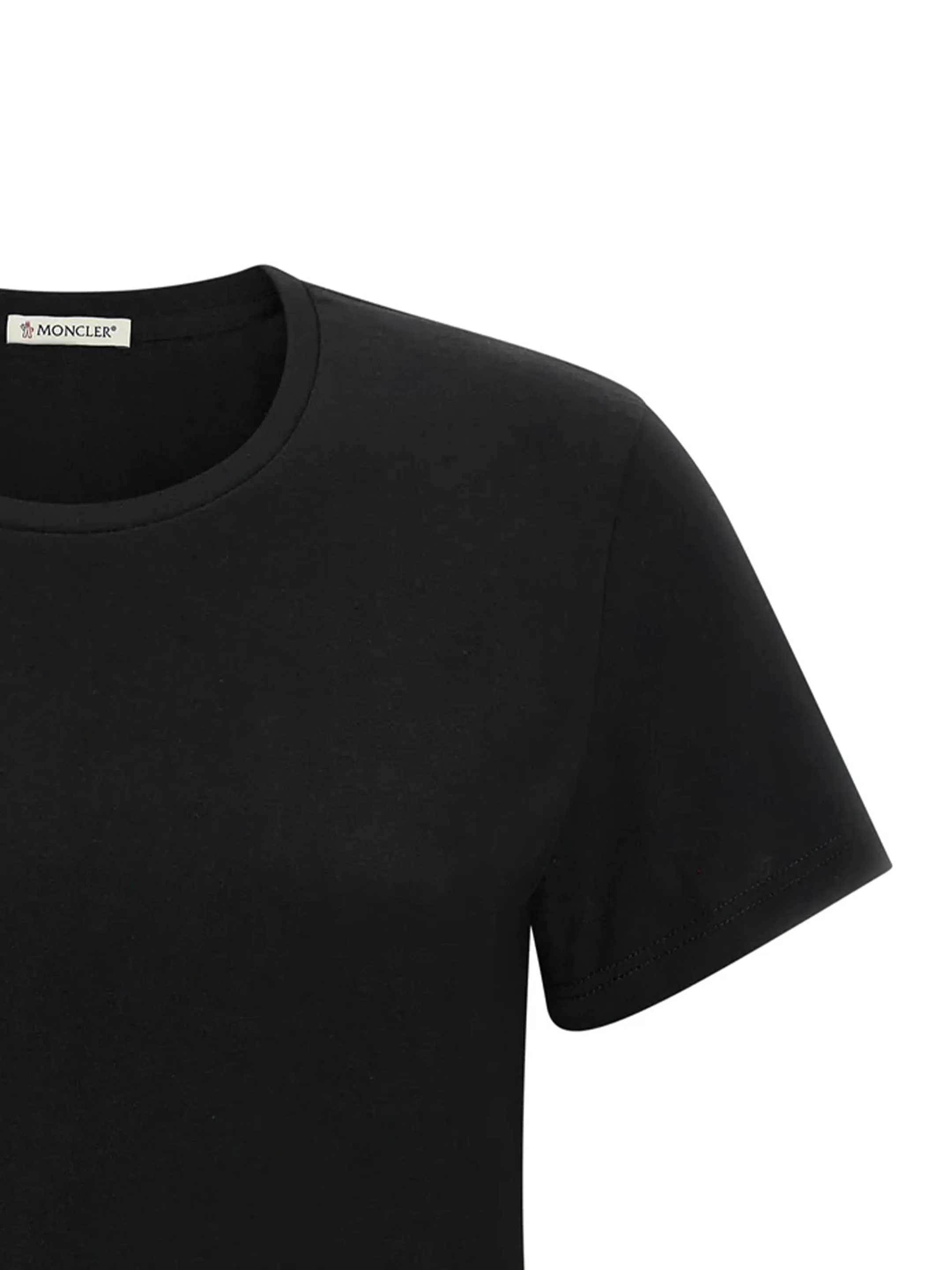 COTTON JERSEY T-SHIRT WITH LOGO PATCH BLACK sold by Lord & Taylor product image thumbnail 3