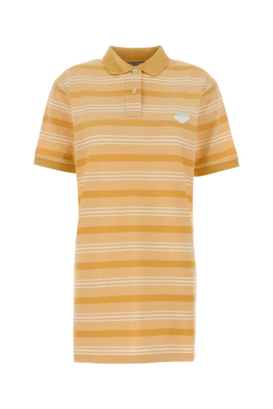DRESS IN COTTON STRIPES made by Prada