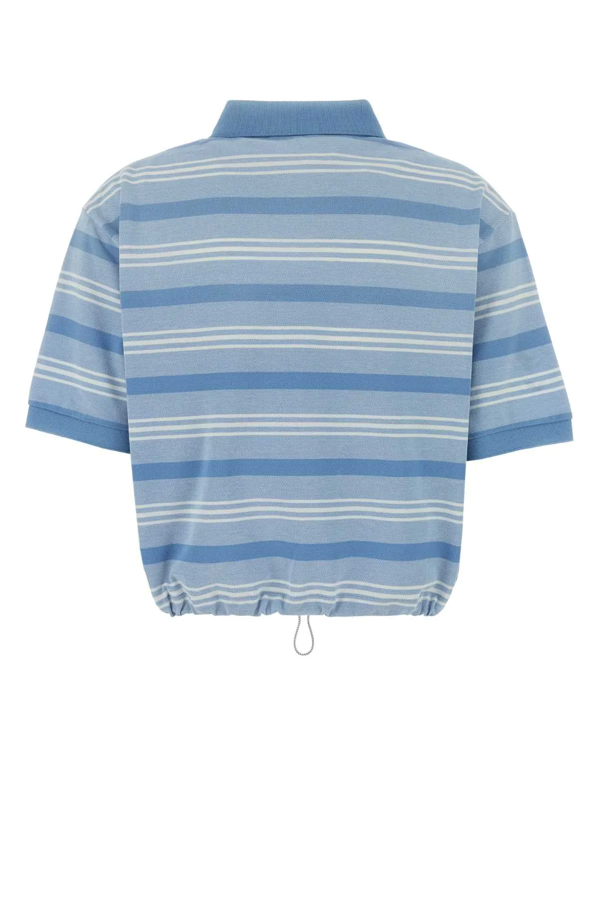 CROPPED SHORT-SLEEVE POLO WITH DRAWSTRING sold by Lord & Taylor product image thumbnail 2
