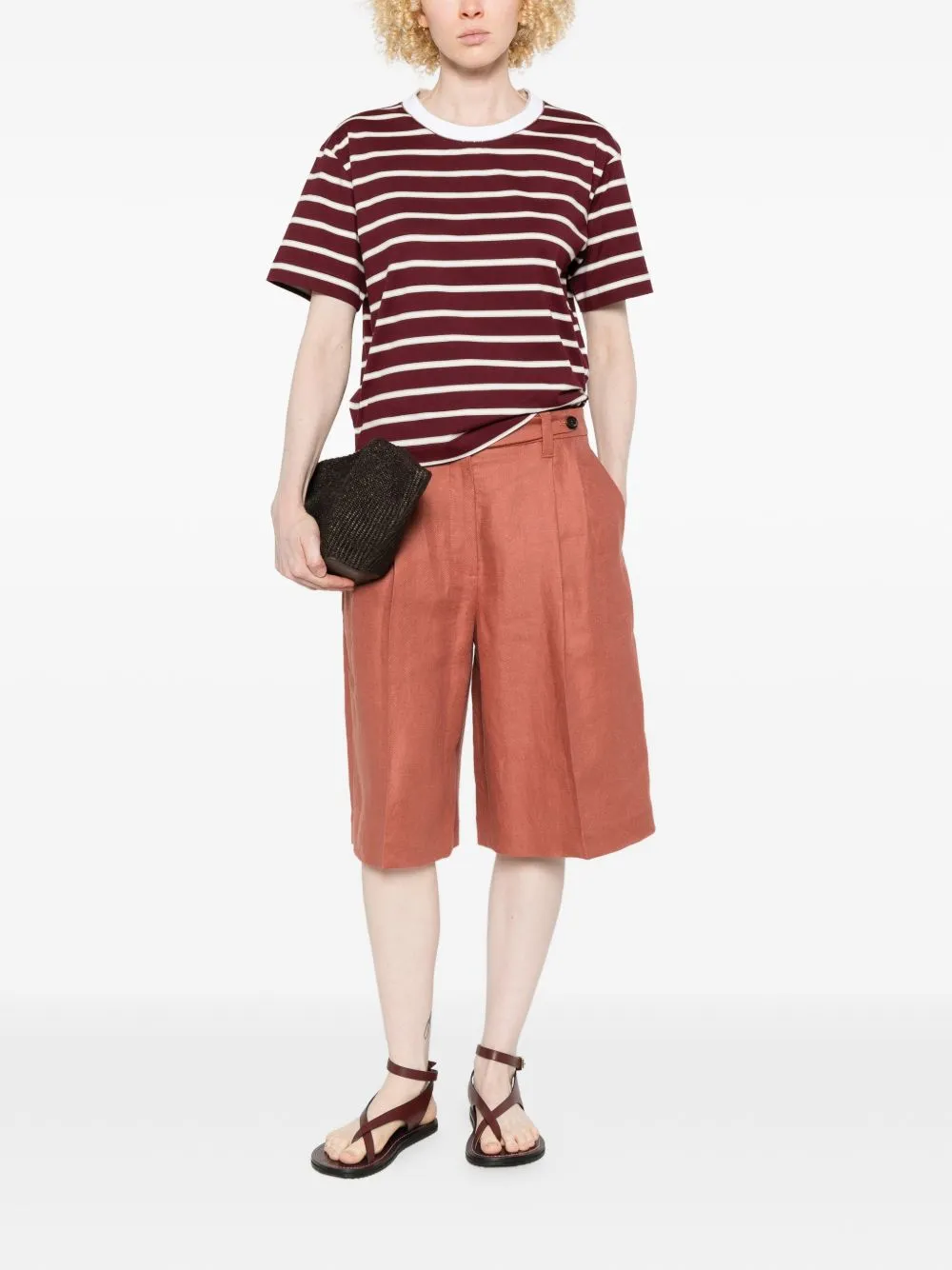 STRIPED COTTON T-SHIRT sold by Lord & Taylor product image thumbnail 2