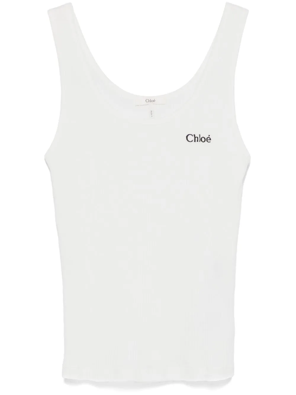 CHLOÉ FITTED LOGO JERSEY TANK TOP sold by Lord & Taylor