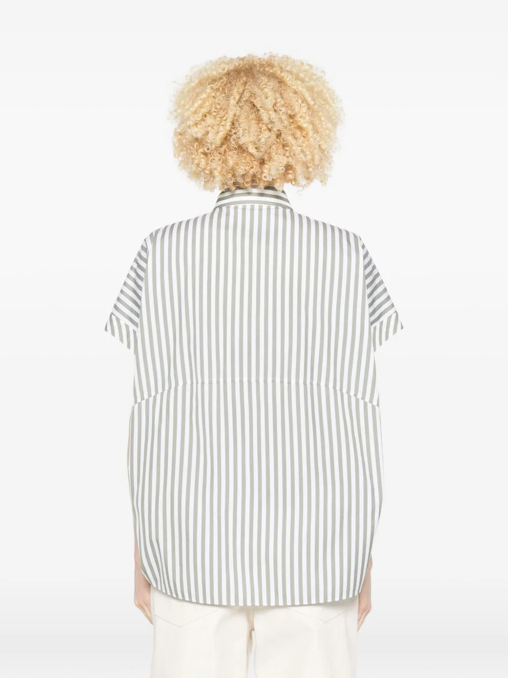 COTTON AND SILK STRIPED SHIRT sold by Lord & Taylor product image thumbnail 4