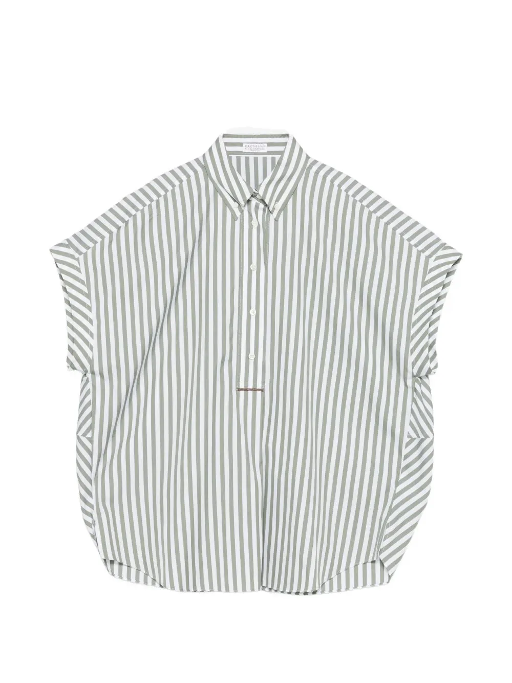 COTTON AND SILK STRIPED SHIRT sold by Lord & Taylor