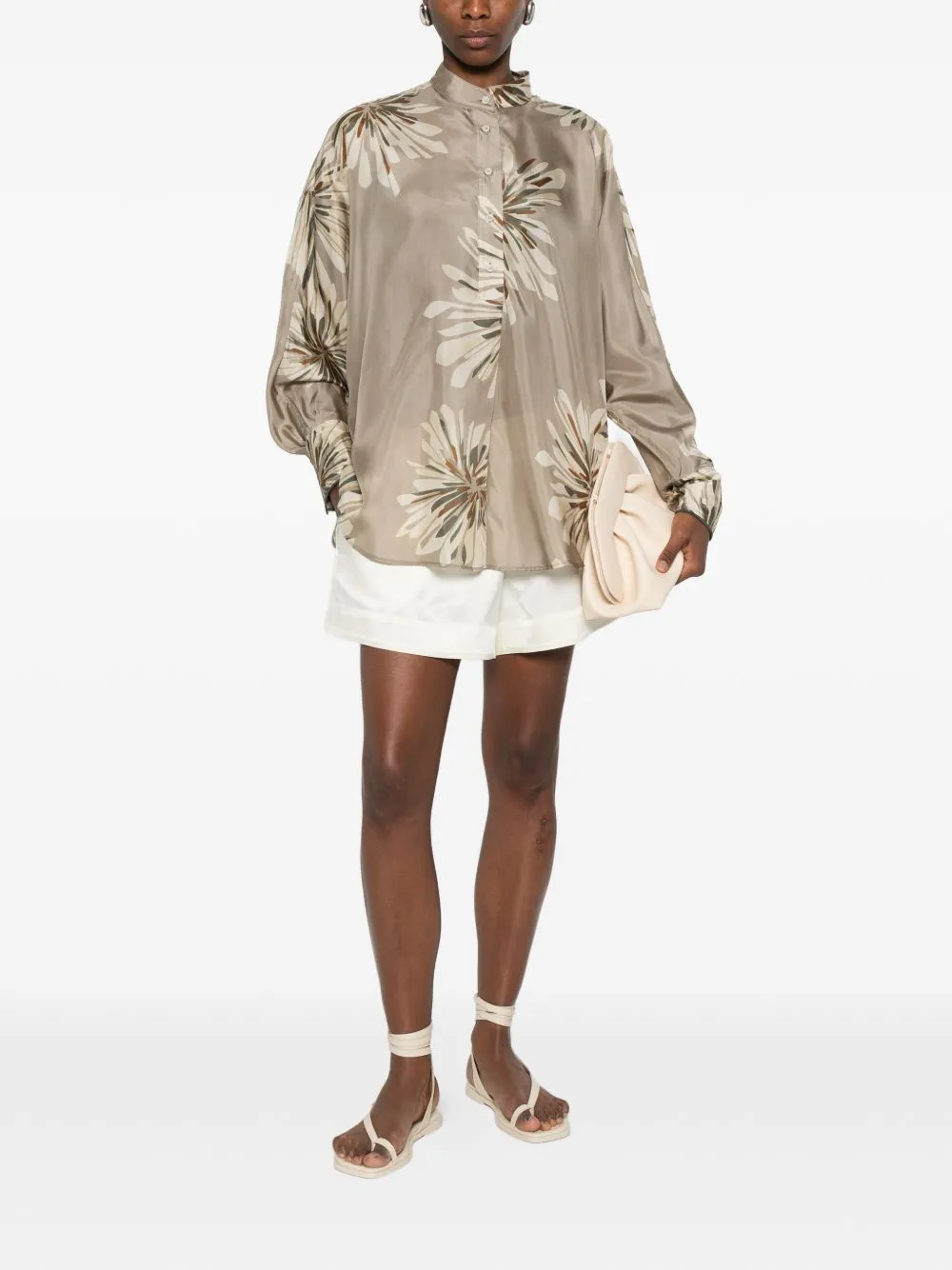 PRINTED SILK SHIRT sold by Lord & Taylor product image thumbnail 4
