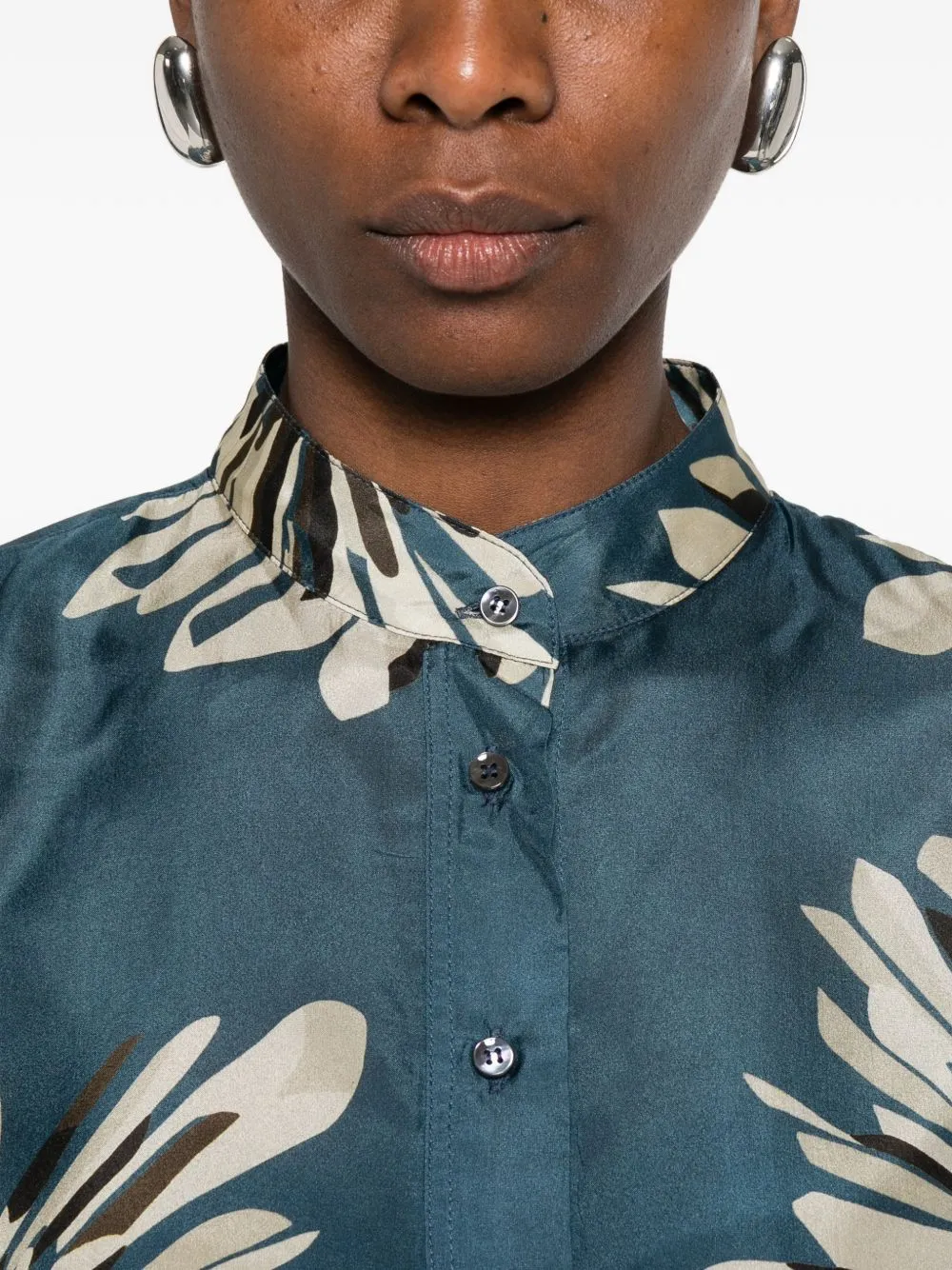 PRINTED SILK SHIRT sold by Lord & Taylor product image thumbnail 4