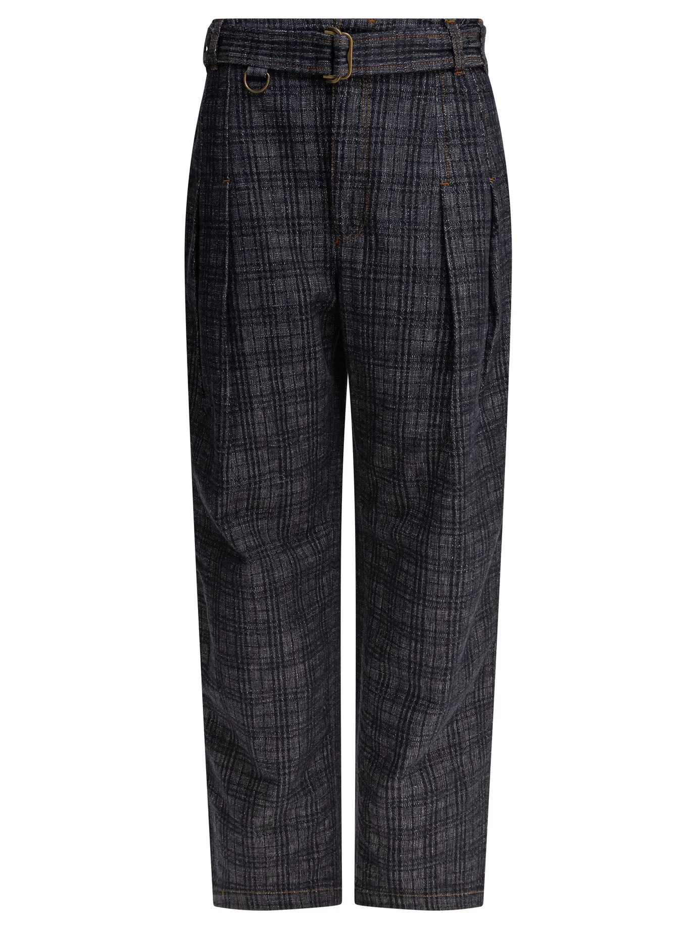 Slim fit pants with belt sold by Lord & Taylor