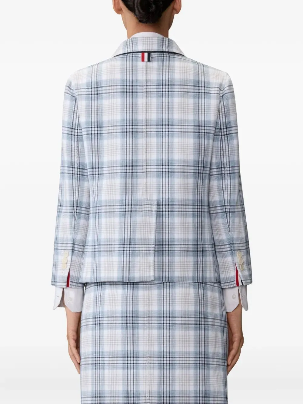 GREY COTTON CROPPED JACKET sold by Lord & Taylor product image thumbnail 4