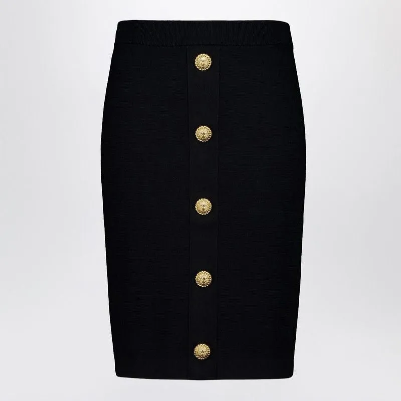BLACK VISCOSE-BLEND SKIRT sold by Lord & Taylor