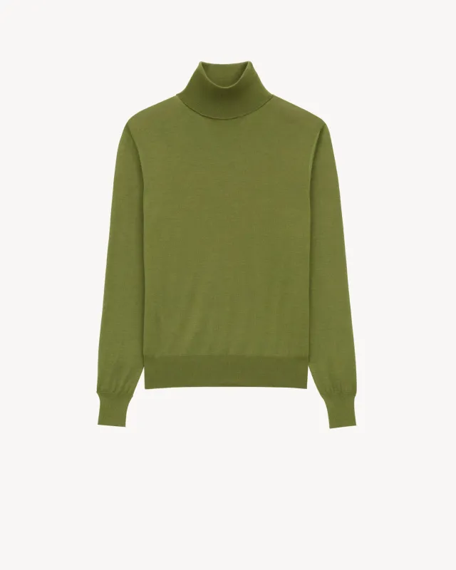 Turtleneck knitwear in wool made by Yves Saint Laurent