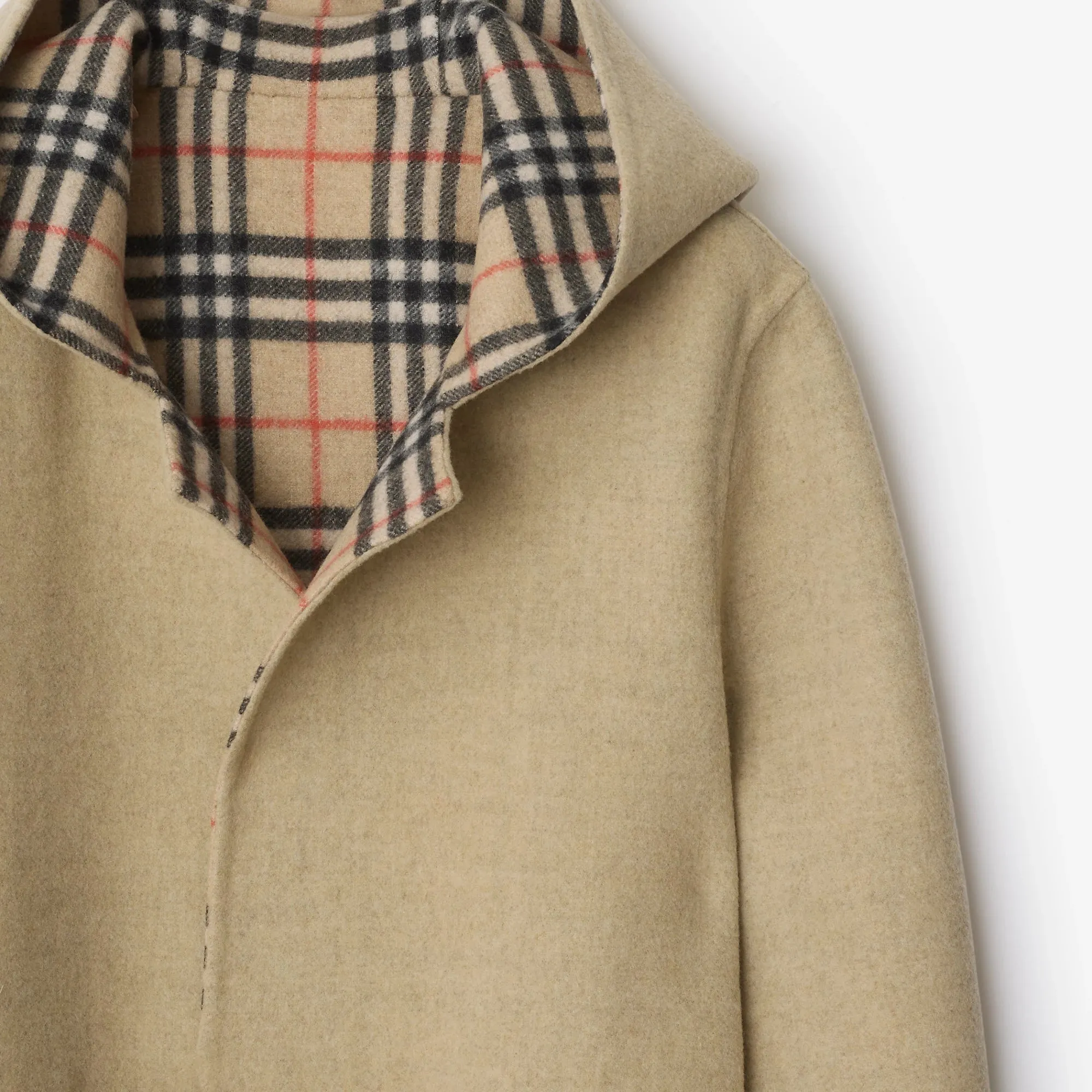 Reversible hoodie coat in wool sold by Lord & Taylor product image thumbnail 2