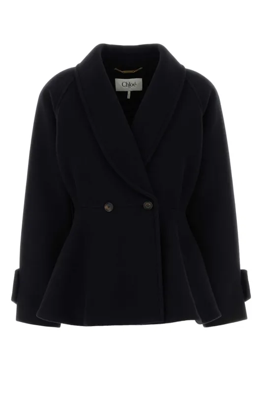 BLACK WOOL BLEND COAT sold by Lord & Taylor