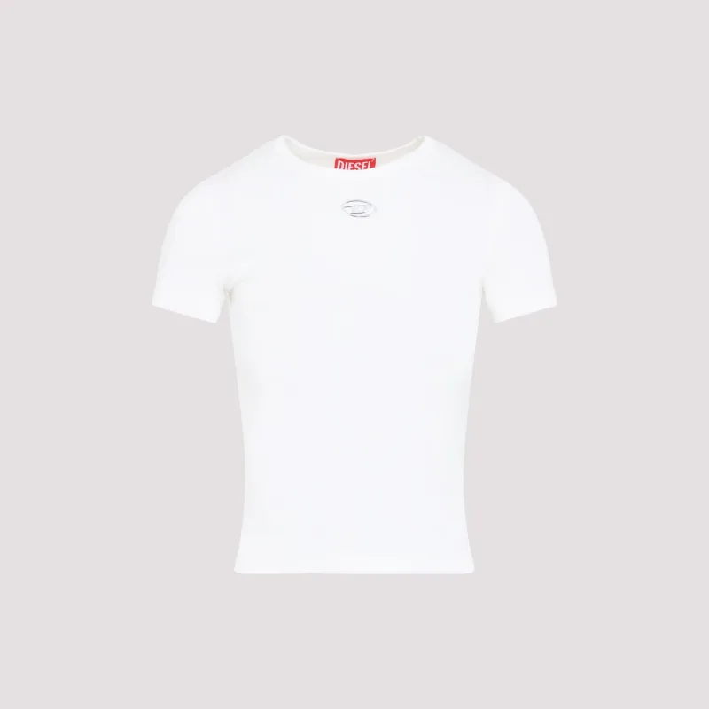 SLIM RIBBED OVAL D TEE sold by Lord & Taylor