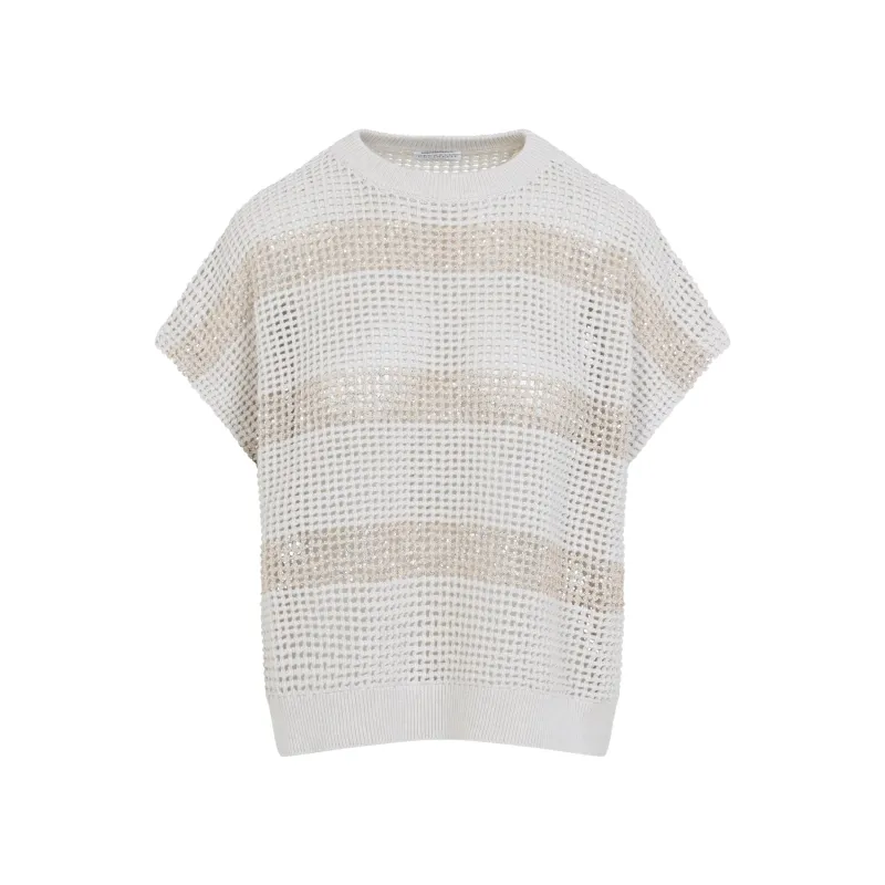 STRIPED COTTON SWEATER sold by Lord & Taylor