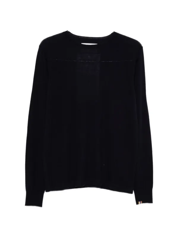 CREW NECK RIBBED SWEATER made by extreme cashmere
