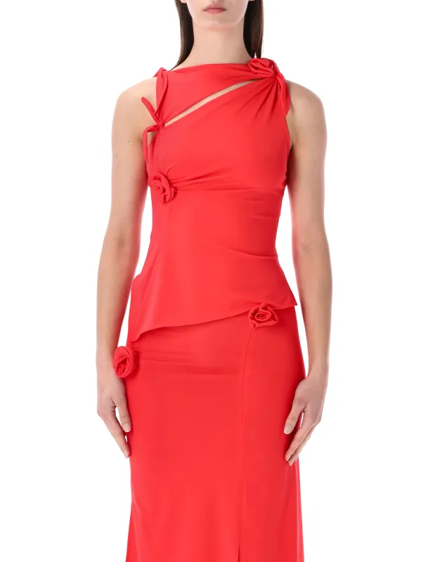 COPERNI ASYMMETRIC FLOWER KNOT TOP sold by Lord & Taylor