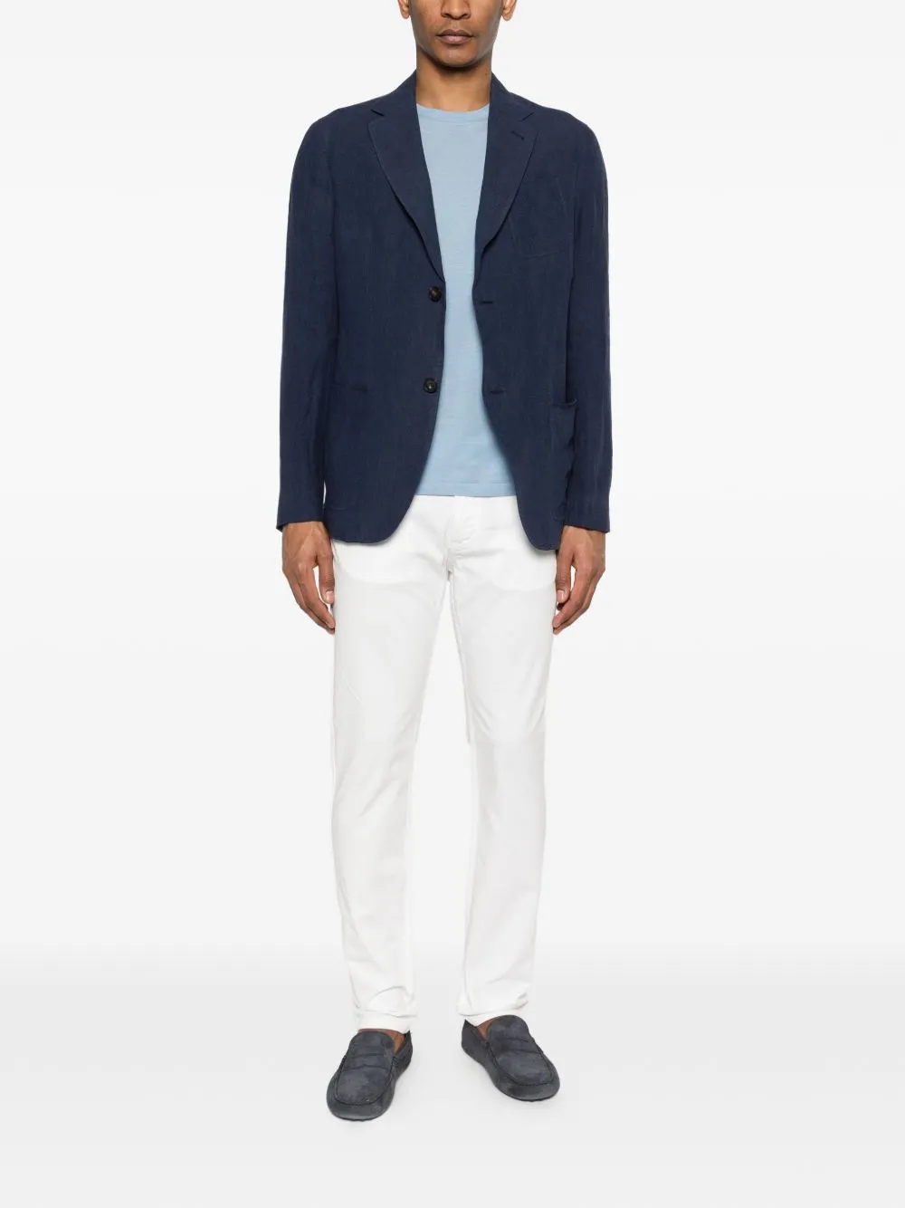 LINEN NOTCHED LAPEL BLAZER sold by Lord & Taylor product image thumbnail 2
