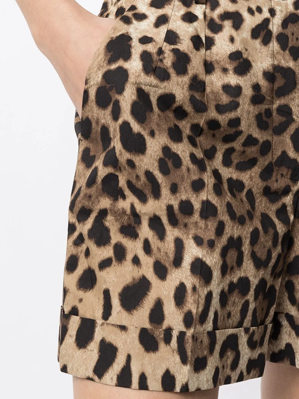 LEOPARD PRINT COTTON SHORTS sold by Lord & Taylor product image thumbnail 4