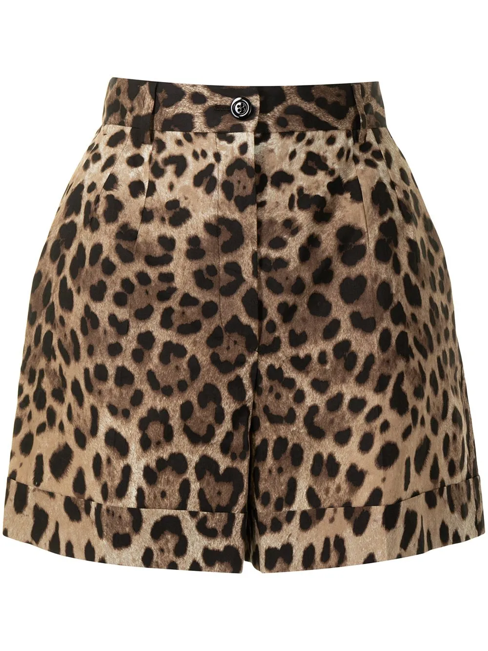 LEOPARD PRINT COTTON SHORTS sold by Lord & Taylor