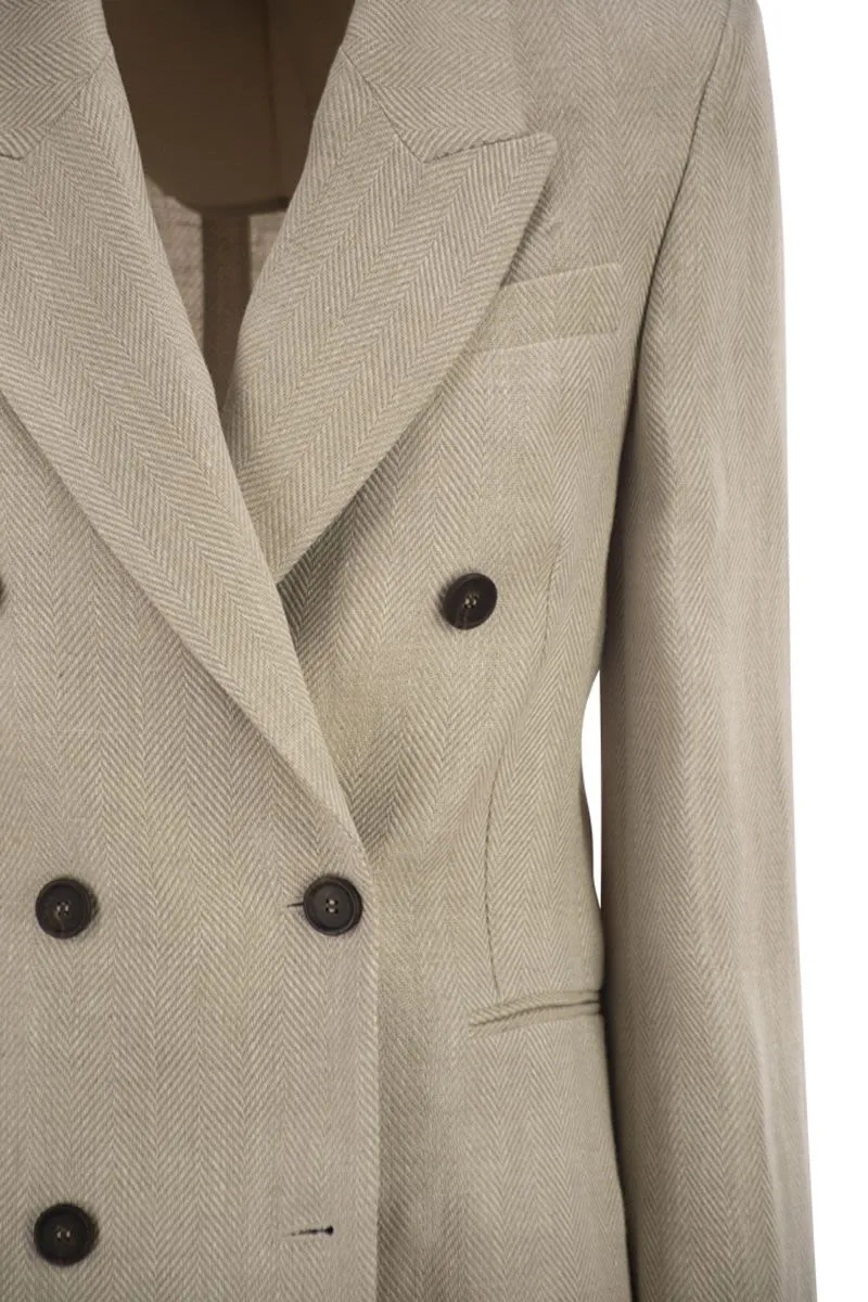 LINEN BLEND BLAZER sold by Lord & Taylor product image thumbnail 4