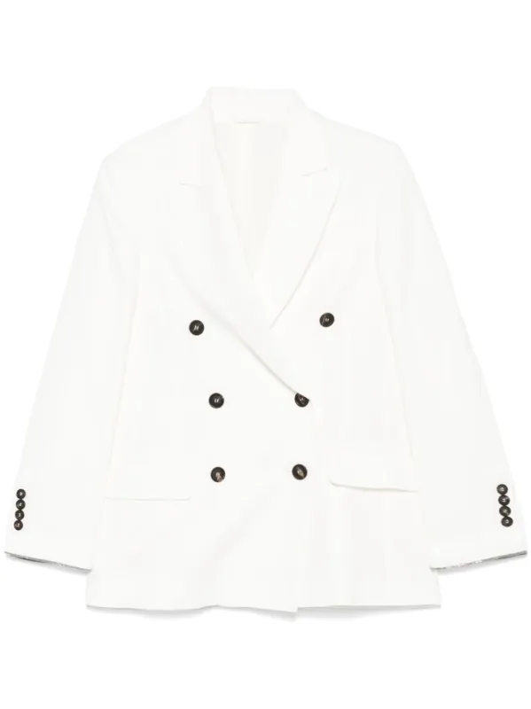 DOUBLE-BREASTED BLAZER made by Brunello Cucinelli