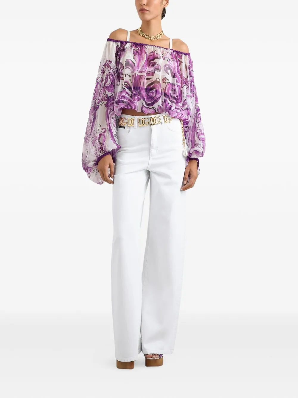 MAJOLICA SILK CHIFFON TOP sold by Lord & Taylor product image thumbnail 3