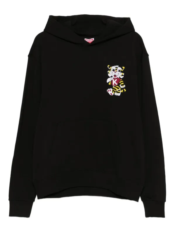 WILD TIGER EMBROIDERED HOODIE made by Kenzo