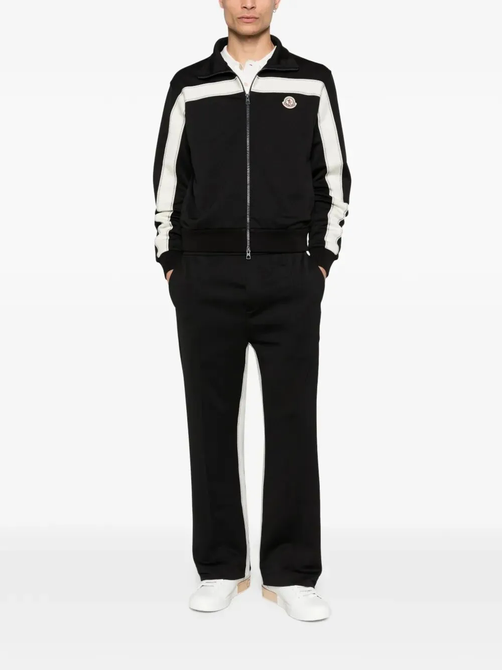 CONTRAST PANEL TRACK JACKET sold by Lord & Taylor product image thumbnail 2