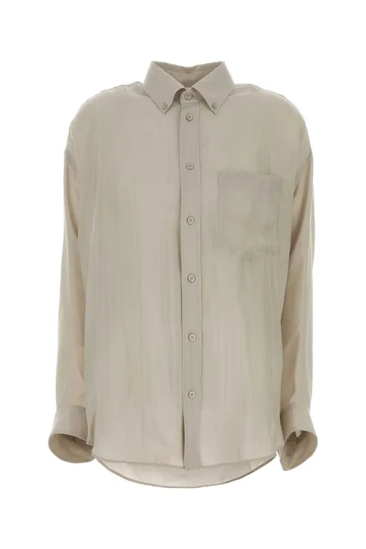 SAND CUPRO OVERSIZE SHIRT made by Balenciaga