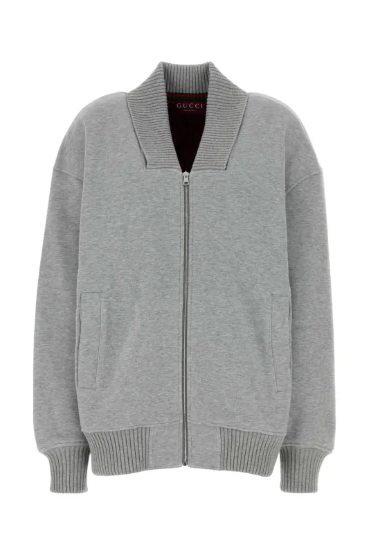 GREY COTTON BLEND BOMBER JACKET sold by Lord & Taylor