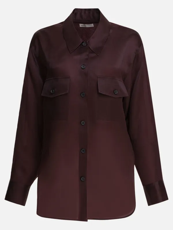 MATTEO ALMANDINE SILK ORGANZA SHIRT sold by Lord & Taylor