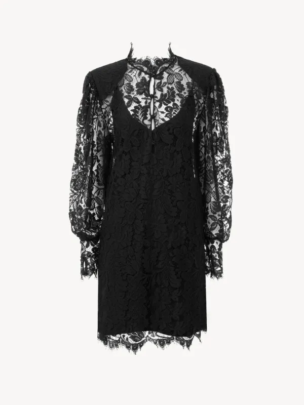 BLACK COTTON POLYAMIDE DRESS sold by Lord & Taylor