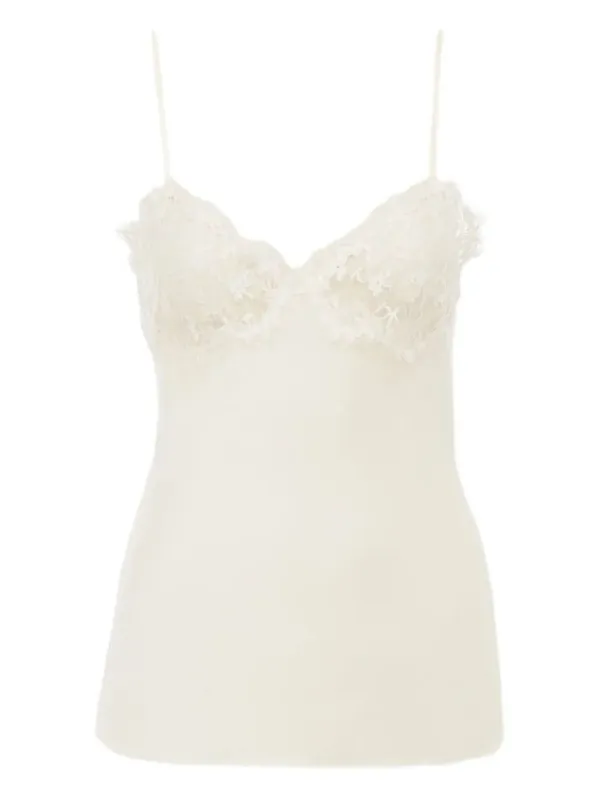 HT20 EDEN WHITE SILK TOP made by Chloe