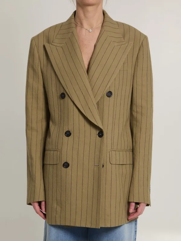 Double-breasted linen jacket made by Dolce & Gabanna