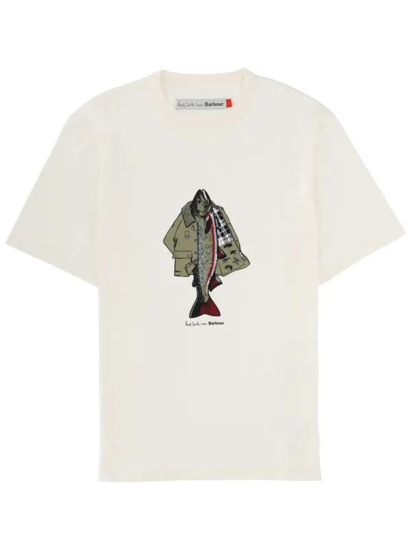 COTTON T-SHIRT "PAUL SMITH X BARBOUR" made by Lord & Taylor