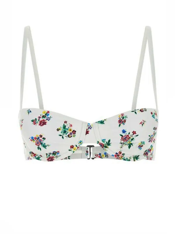 FLORAL PRINT BIKINI TOP made by Tory Burch