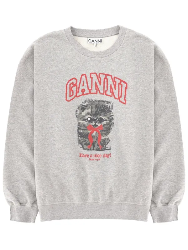 SWEATSHIRT WITH PRINT made by Ganni