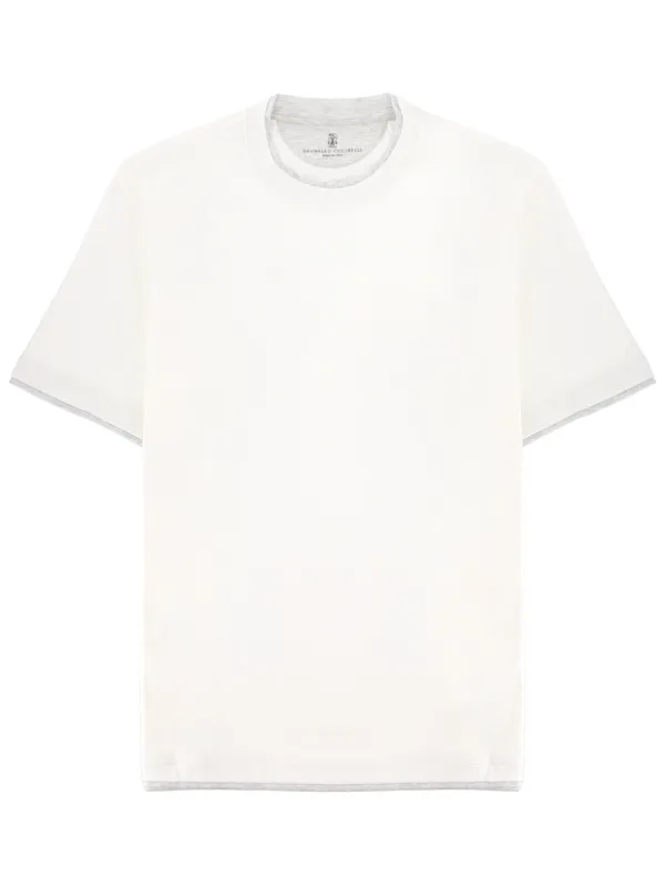 COTTON T-SHIRT made by Brunello Cucinelli